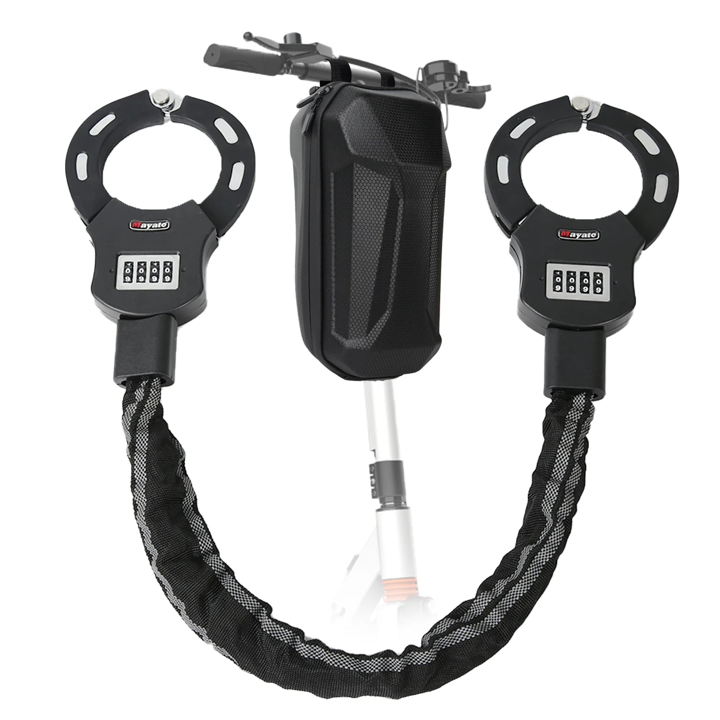 Electric Scooter Anti-Theft Handcuff Lock Bike Lock Coiled Secure Password Lock E-Scooter Prams Motorcycle Bike Accessories