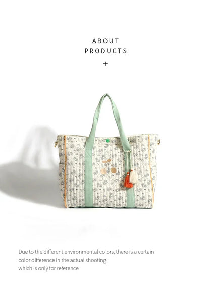 Diaper bag Mommy nappy Bag Large Capacity Tote Bag  Luxury Designer Bag Mother and Baby Bag Floral Messenger Diaper Bag