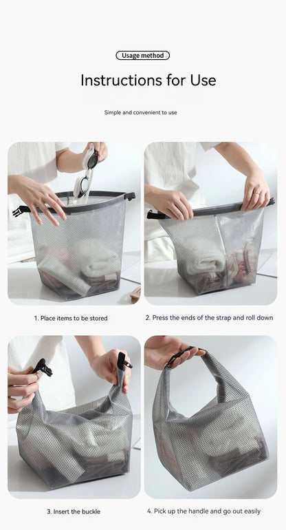 Large Capacity Waterproof Storage Bag Buggy Bag Travel Makeup Portable Storage Bag Outdoor Fitness Clothing Swimming Wash Bag