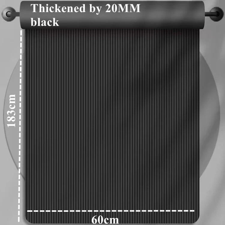 Tapis de yoga épais 183 x 60 cm, antidérapant, en mousse de 20 mm pour un confort optimal, idéal pour le yoga, le Pilates et la gymnastique.