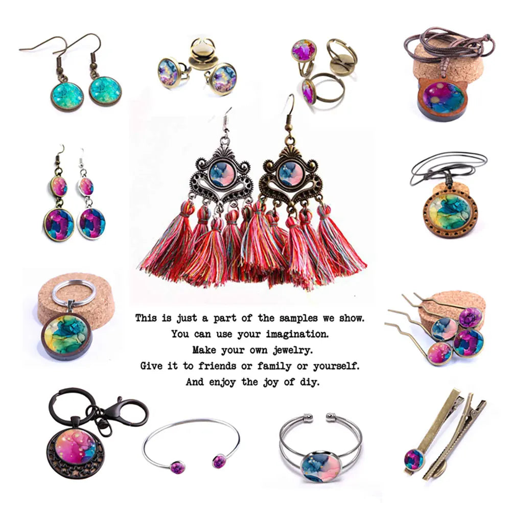 Breloques cabochons en verre à dos plat, style gothique sombre, tête de mort et fleur, pour la création de bijoux DIY. Démonstration de camée à dos plat pour la fabrication de bijoux DIY.