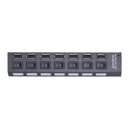 7 Ports USB 2.0 Hub Usb HUB 2.0 Multi USB Splitter Hub Multiple USB Expander 2.0 USB Hub 7 in 1 with On/Off Switch For PC Laptop