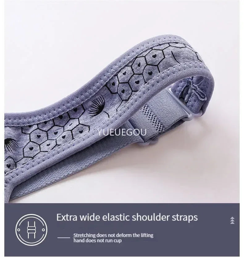 Plus Size Push Up Bra for Women - Adjustable Straps Lace Trim, Full Coverage Comfortable Support Underwire Bra for Big Bust