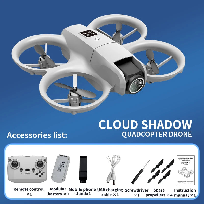 New H135 Mini Drone WIFI FPV Hover Professional 4K Camera Pocket Coloful Lights Dron Rc Plane Foldable Quadcopter RC Toys Gifts