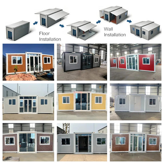 40Ft 20Ft Luxury Foldable Expandable Container House Camping Prefabricated Tiny Portable Folding Container House