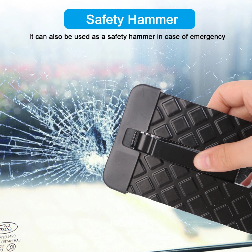 Marchepieds de porte de voiture pliables et universels, supportant une charge de 230 kg, repose-pieds auxiliaires antidérapants, utilisables comme marteau de sécurité automobile.