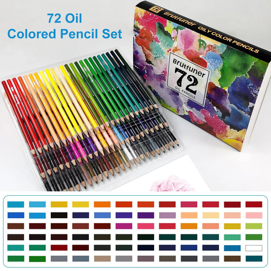 6-332 oil Colors pencil set,include Metallic/Watercolor/neon/skin tone/Macaron Pastel Colored Pencils,Ideal for Drawing,Blending