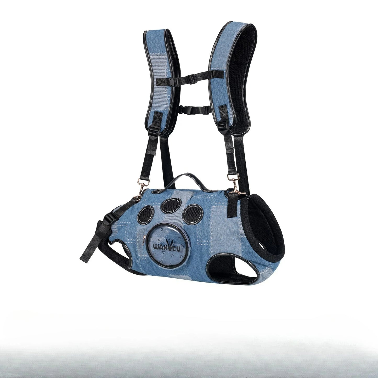 Pet Backpack for Dogs Breathable Pet Harness for Small Medium Large Dogs Portable Cycling Dog Carrier