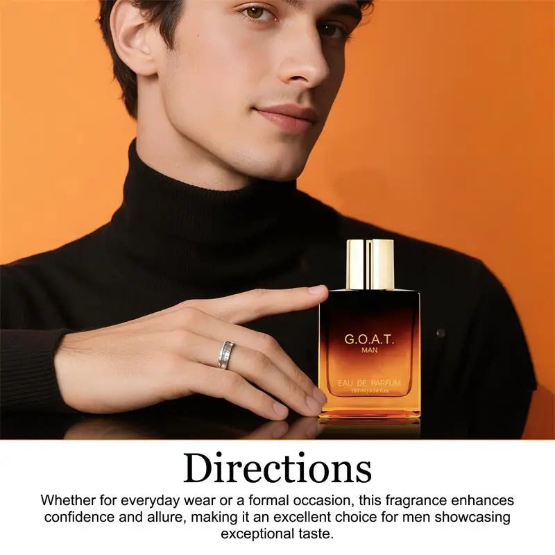 Classic High-end Men's Perfume  Men's Lasting Scent Couples Date Eau De Parfum Exudes Captivating Charm Fresh Sandalwood Vanilla