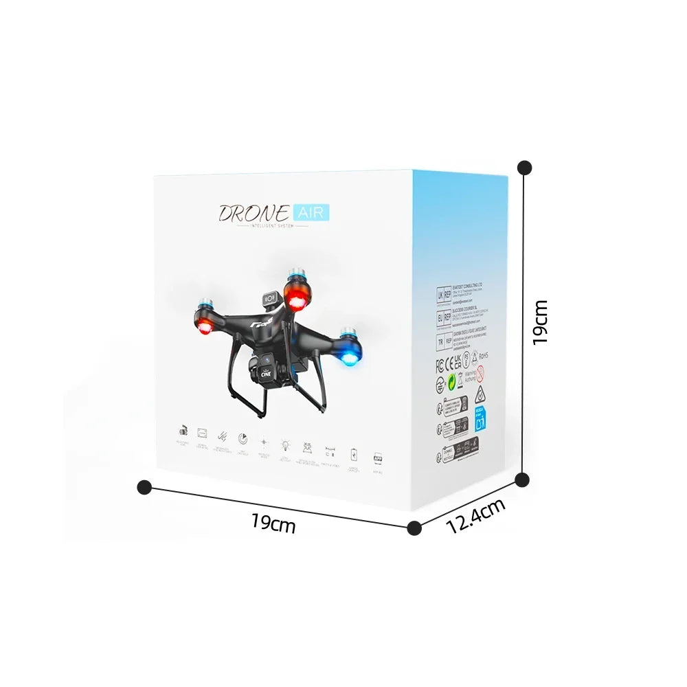 E55 Drone Mini Dual Camera 8K Aerial HD Profesional Remote Control Aircraft GPS Positioning Avoidance Brushless Motor Drone
