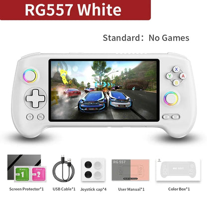 ANBERNIC RG557 Retro Handheld Game Video Player Console  Android 14 12G+256G 5.48 inch AMOLED Screen  512G PS2 PSP Games RG 557