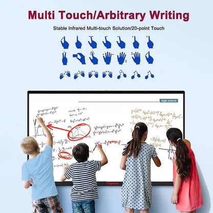 Smart LED Touch TV With Android WiFi 4K 50 55 65 75 Inch Smart Touch TV-Customizable Size OEM/ODM Karaoke TV Motherboard