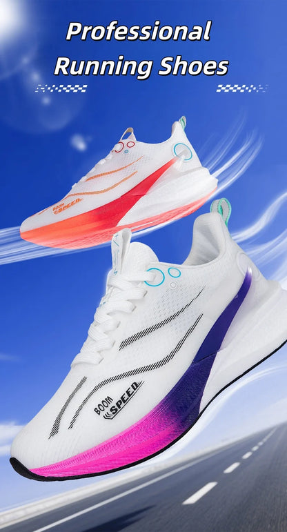 2025 Men's And Women's Professional Carbon Board Marathon Running Shoes Shock Absorption Ultra-light Stable Support Sports Shoes