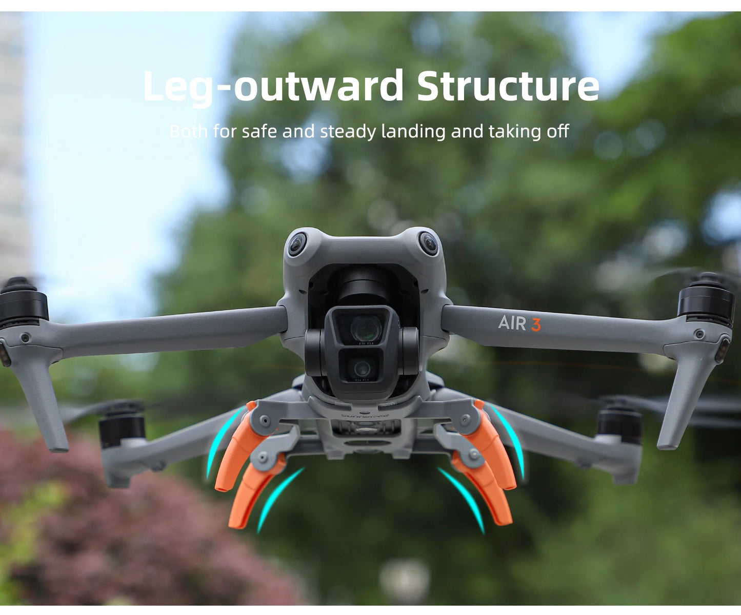 Foldable Extended 36mm Landing Gear Leg For DJI Air 3S Drone Accessories Splitting Tripod Training Kit for DJI Air 3