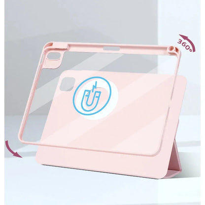 For 2024 iPad Pro11 Case M4 Pro 13" Air 6 4th 5th 12.9 Mini6 10.2 Pro 10.5 8th 9th 10th Magnetic Detachable Rotating Pencil Case
