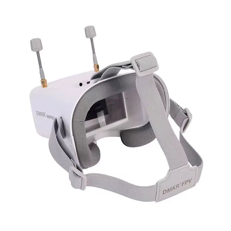 008d Pro Fpv Goggles 8g Analog Video Transmission 3.7v Lipo Battery Charging Remote Dvr Included Plastic Headset