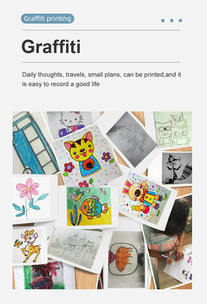 X6 Mini Pocket Sticker Printer Bluetooth Wireless Connection Portable Sticker Maker for Learning Note Journal DIY Work and Photo