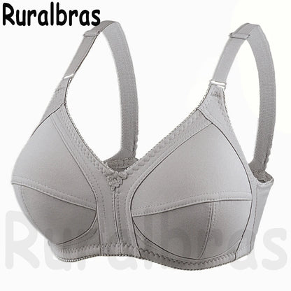 Ruralbras Sexy Women's Bras Wireless Full Coverage D/E/F for Plus Size Non Padded Comfort Soft Bra Minimizer Top Female Lingerie