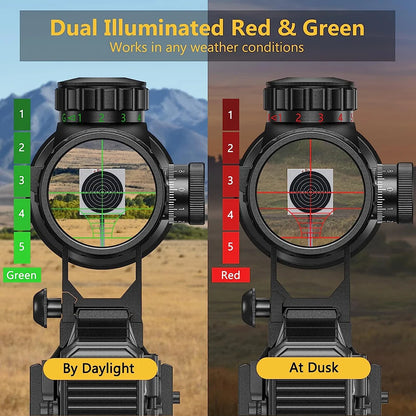 3-9x40 EG Rifle Scopes Hunting Sights Red and Green Light Reticle Tactical Optical Scope Hunting Scopes