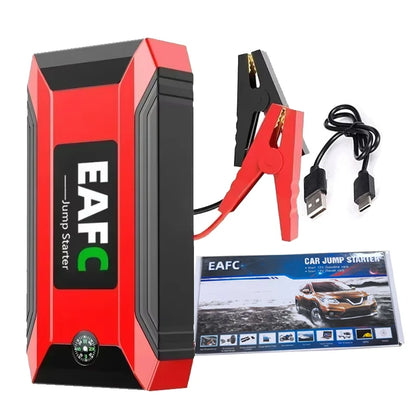 EAFC 12V  Car Jump Starter Power Bank Portable Car Battery Booster ChargerStarting Device Auto Emergency Start-up Lighting