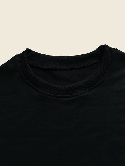 Sweat-shirt femme « We’re All Mad Here » imprimé lettres, col rond, décontracté pour l’automne et le printemps, vêtements pour femmes