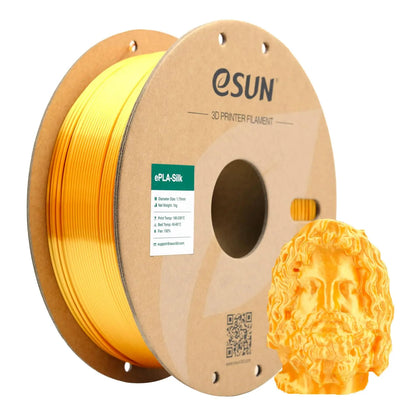 eSUN Silk PLA Filament 1.75mm Silk PLA 3D Printer Filament 1KG (2.2 LBS) Spool 3D Materials for 3D Printers DIY Artwork Printing