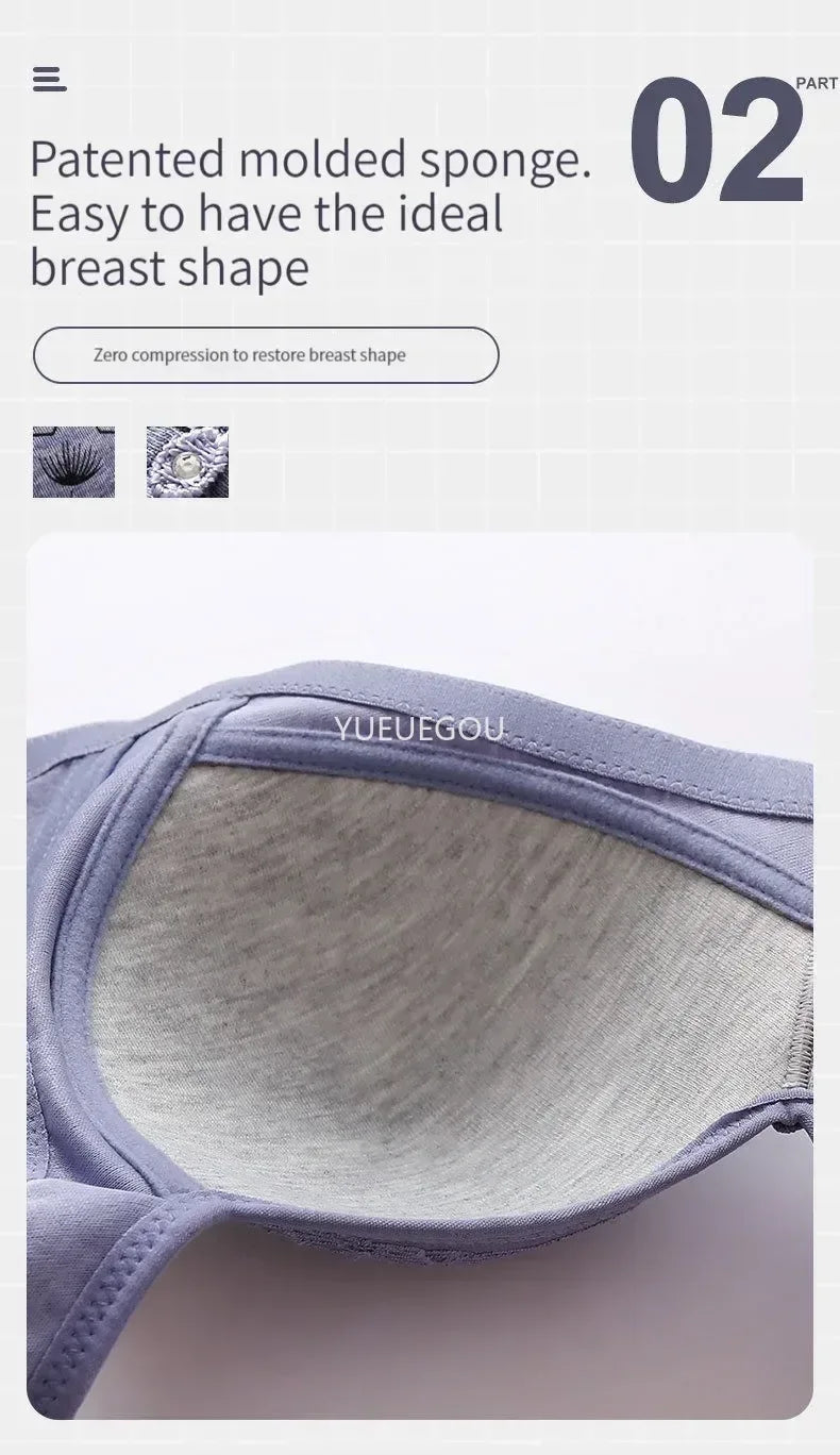 Plus Size Push Up Bra for Women - Adjustable Straps Lace Trim, Full Coverage Comfortable Support Underwire Bra for Big Bust