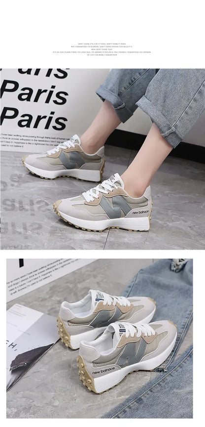 2026 New Women Casual Shoes Fashion Breathable Walking Flat Shoes Sneakers Women 2025 Gym Vulcanized Shoes White Female Footwear
