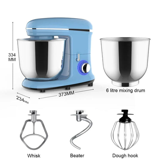 -for Kitchen Appliances 1500W 6L Cake Mixer Planetary Food Dough Mixer Machine Stand Mixer
