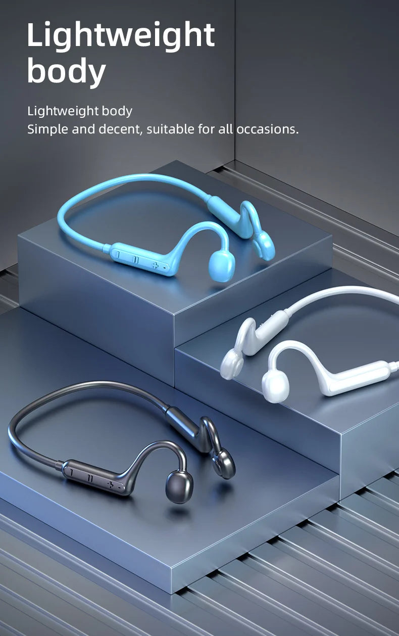 Ks15 Bluetooth Earphone Neck Mounted Wireless Headset With High Power Sound Conduction And Long Battery Life