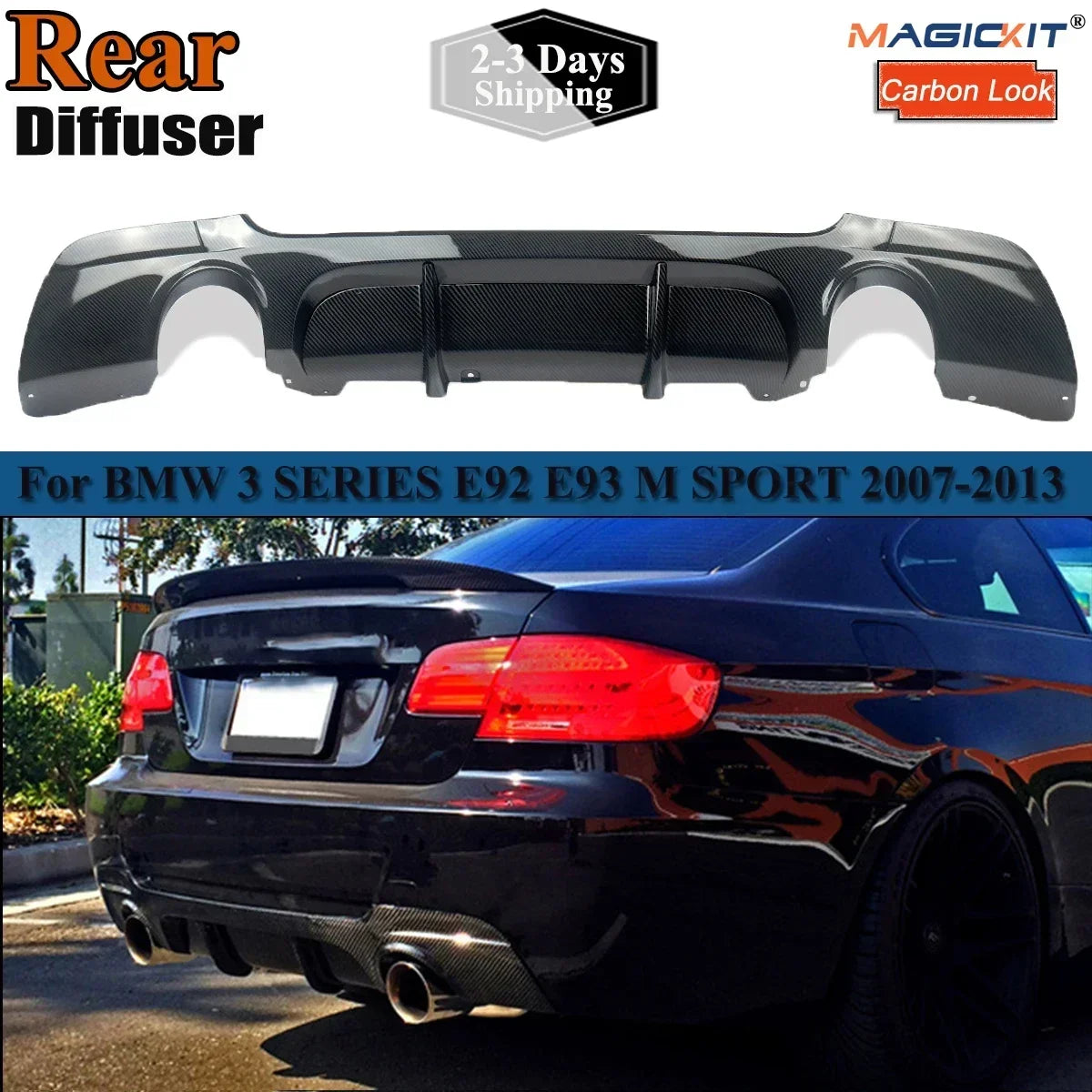 Rear Bumper Diffuser Lip  For BMW E92 E93 328i 335i Coupe/Convertible Car Replacement Part 2007-2013