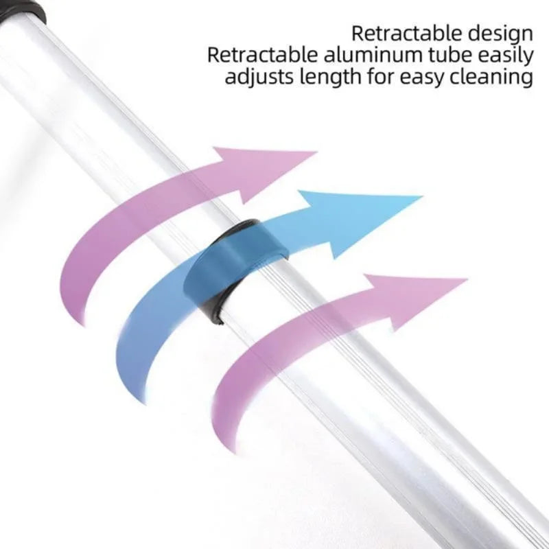 Grattoir à glace extensible en aluminium, brosse à neige pour pare-brise de voiture, pelle à neige télescopique extra-longue