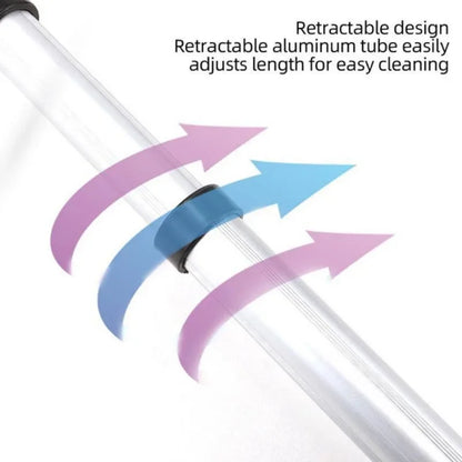 Grattoir à glace extensible en aluminium, brosse à neige pour pare-brise de voiture, pelle à neige télescopique extra-longue