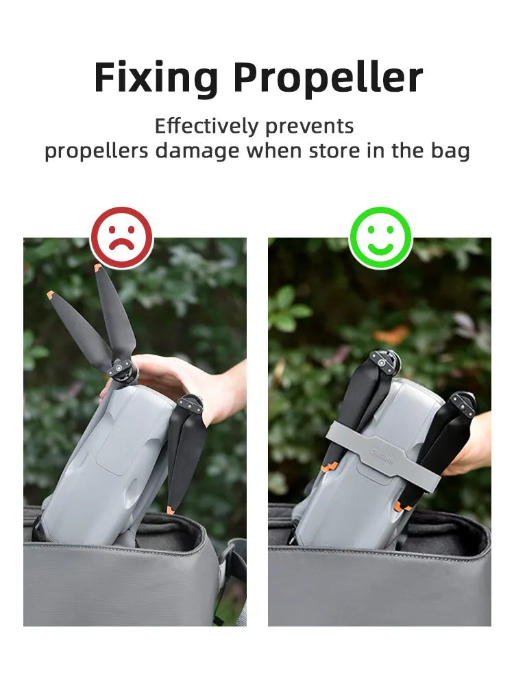 Propeller Holder Fixed for DJI Air 3/Air 3S Drone Stabilizers Protector Props Fixed Mount Guard Silicone & ABS Base Accessories