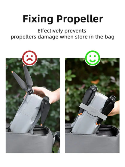 Propeller Holder Fixed for DJI Air 3/Air 3S Drone Stabilizers Protector Props Fixed Mount Guard Silicone & ABS Base Accessories