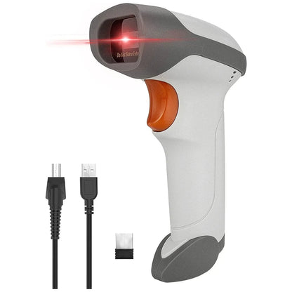 Scanner de codes-barres 2D filaire NETUM L8BL-W et lecteur de codes-barres QR sans fil Bluetooth L8BL-B : détection automatique PDF417 pour la lecture de codes-barres en point de vente.