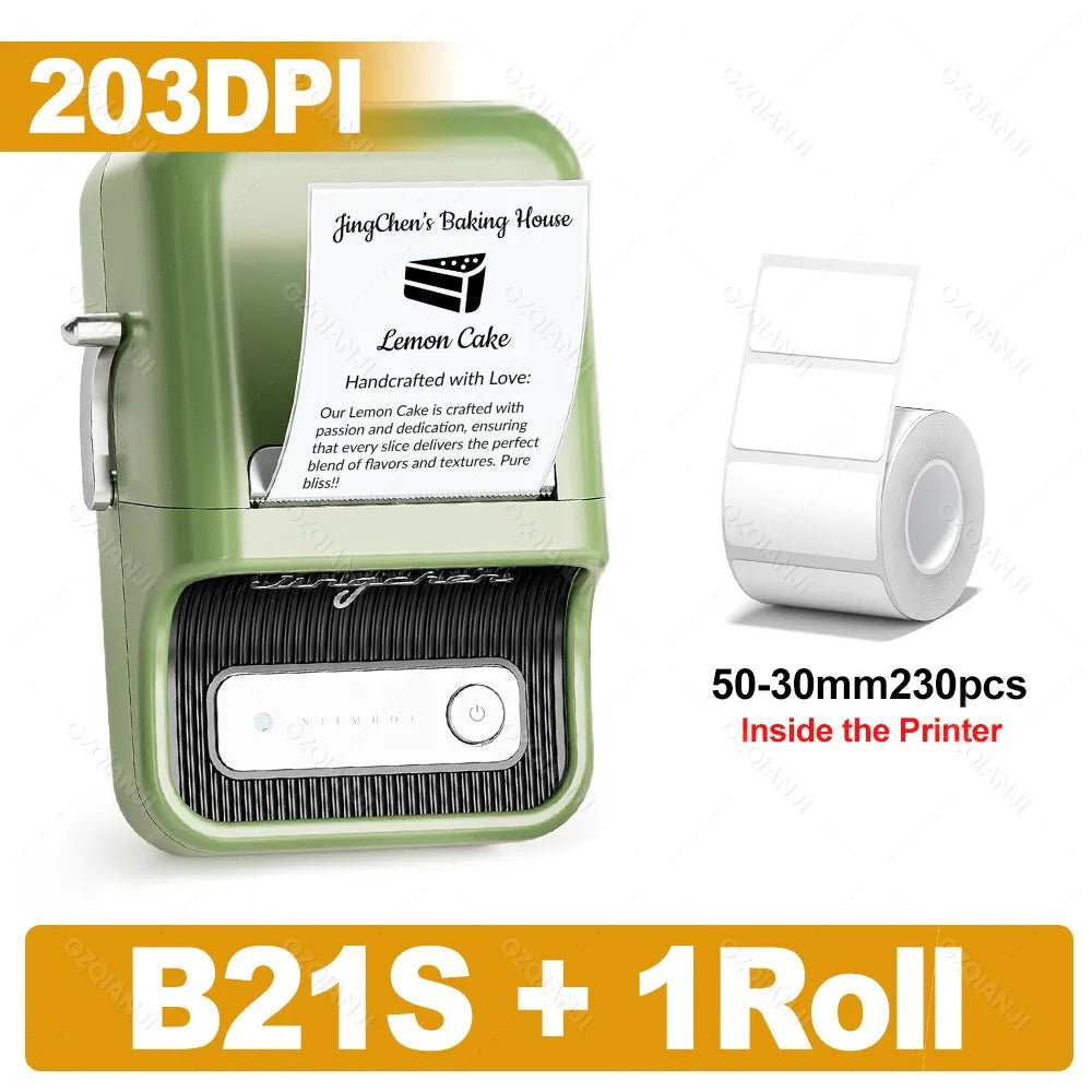 Niimbot B21 B21PRO Mini Adhesive Label Printer Wireless Portable Thermal inkless Maker Photo Barcode PriceTag Sticker 200 300dpi