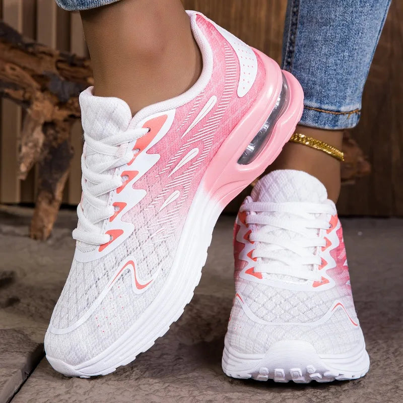 YRZL Women Sneakers Shoes Breathable Lightweight Running Shoes Non Slip Wear Resistant Comfortable Women's  Walking Shoes