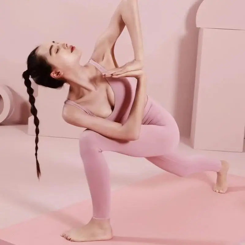 Tapis de yoga athlétique antidérapant de 10 mm pour l'entraînement à domicile, le Pilates et la gymnastique