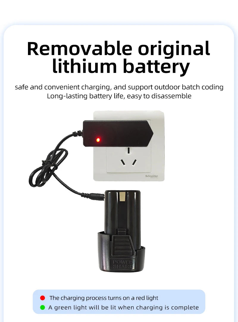 Include cartridge: S1730 12.7MM printing gun batch coding machine logo code printer expiry date portable handheld inkjet printer