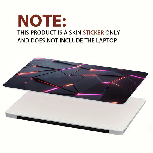 2-Pack Pattern Laptop Art Cyberpunk Decal Case, Universal Netbook Skin Stickers Non-Reusable Laptop Skin