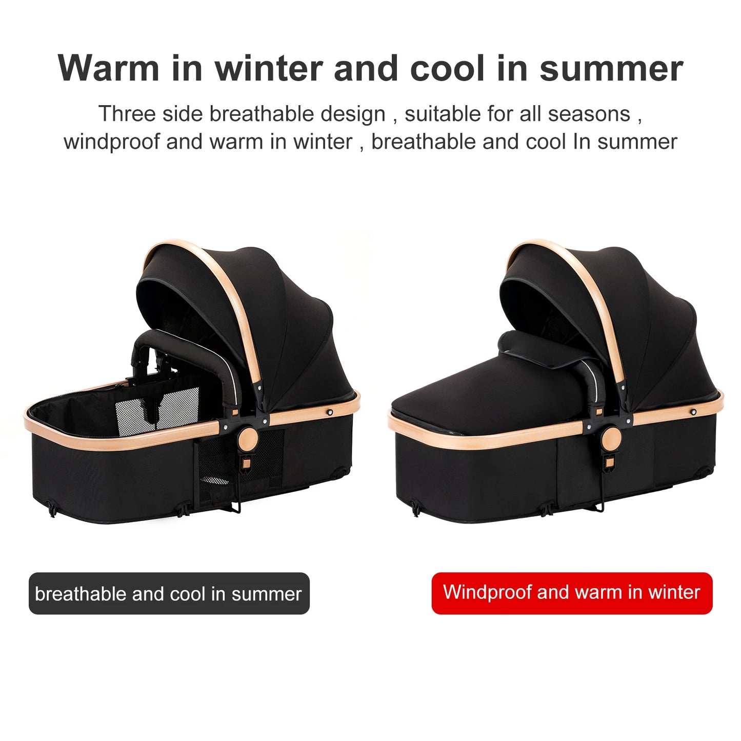 Poussette 3 en 1, poussette légère, landau, poussette multifonction, poussette pour nouveau-né, poussette maman-enfant