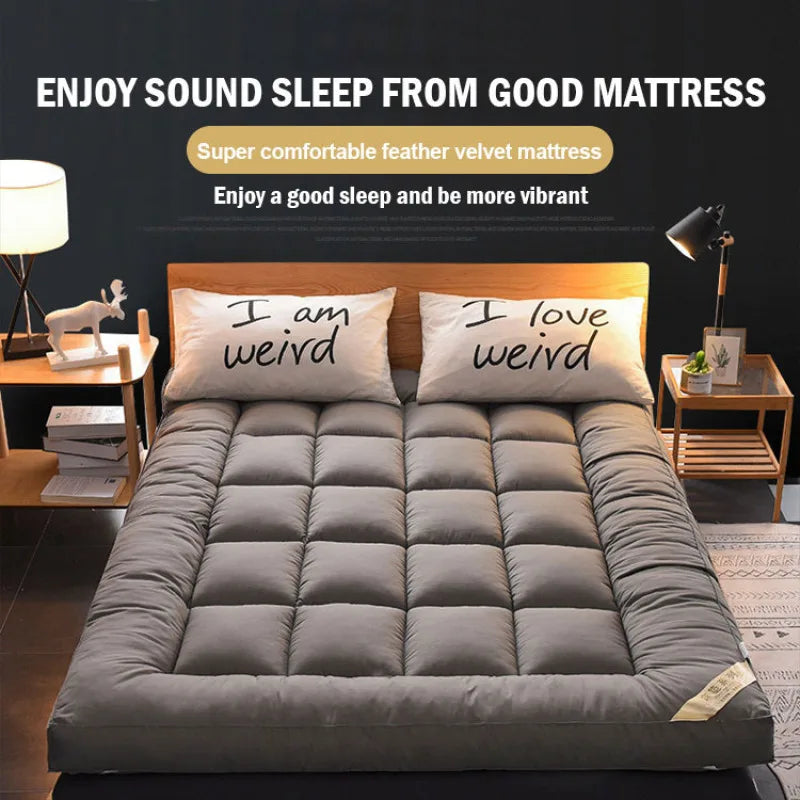 Down soft mattress five-star hotel three-dimensional thickened 10cm mattress student dormitory 0.9m/1.2m soft cushion quilt