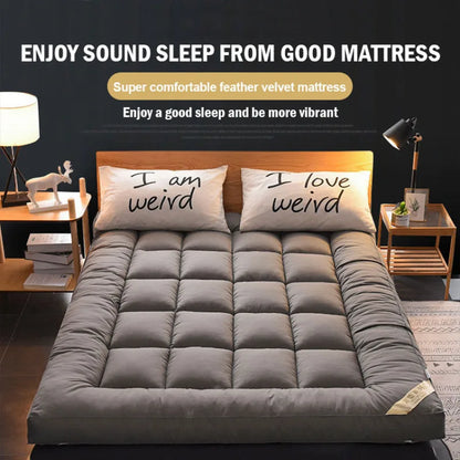 Down soft mattress five-star hotel three-dimensional thickened 10cm mattress student dormitory 0.9m/1.2m soft cushion quilt