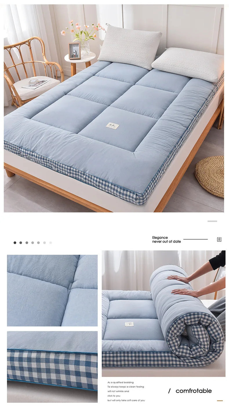 NewestFoldable Lightweight Portable Sleeping Pad/Tatami Mat Japanese Futon Mattress  Soft Fabric,Easy Storage & Travel Mattress