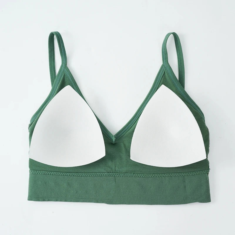 Bras for Women Sexy Seamless Bra U Type Backless Push Up Bralette Women Female Wireless Solid Wire Free Brassiere