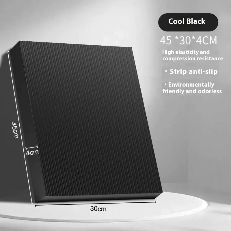 Tapis de yoga épais pour entraînement à domicile, tapis de gymnastique équilibré, accessoires de Pilates, roue abdominale antidérapante, coussin de gym pour les genoux.