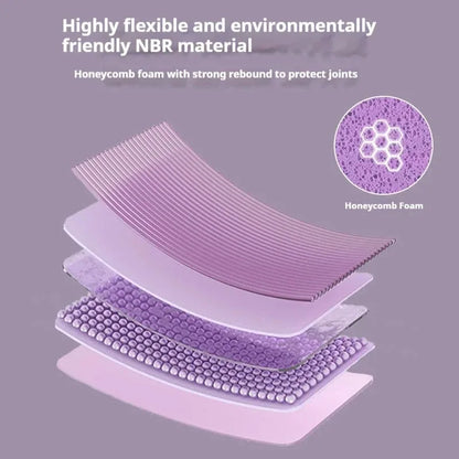 Tapis de yoga épais antidérapant, tapis de gymnastique, tapis d'entraînement antidérapant pour la maison, roue abdominale, coudières, renforcement musculaire du tronc