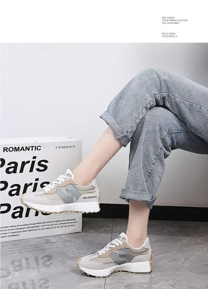 2026 New Women Casual Shoes Fashion Breathable Walking Flat Shoes Sneakers Women 2025 Gym Vulcanized Shoes White Female Footwear