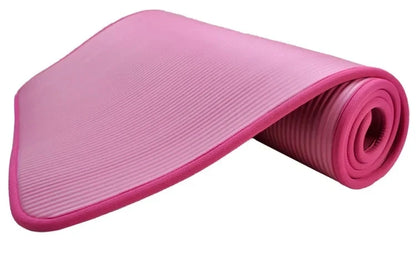 Tapis de yoga extra épais de 10 mm pour débutants, antidérapants, pour la salle de sport, le fitness, le Pilates et la méditation, et pour l'entraînement à domicile.